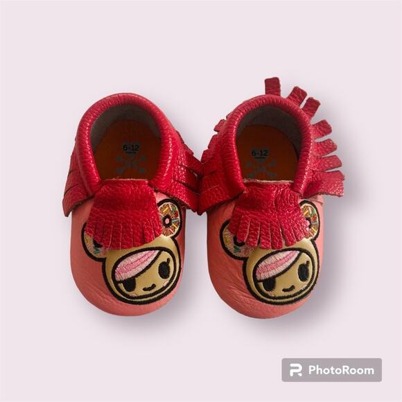Tokidoki Itzy Ritzy Pink Embroidered Moccasins - Picture 1 of 7